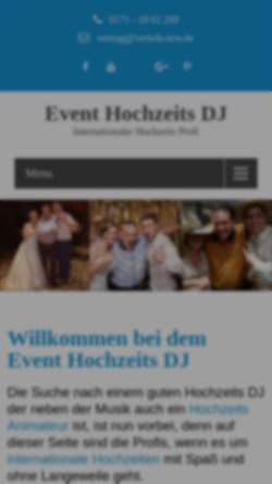 Vorschau der mobilen Webseite www.event-hochzeits-dj.de, DJ Mirko Gerhard