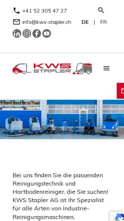 Vorschau der mobilen Webseite www.kws-stapler.ch, KWS Stapler AG