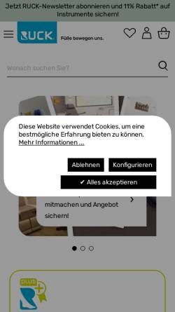 Vorschau der mobilen Webseite hellmut-ruck.de, Hellmut Ruck GmbH