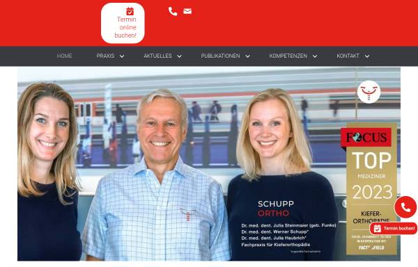 Vorschau von www.schupp-ortho.de, Dr. Schupp & Dr. Funke