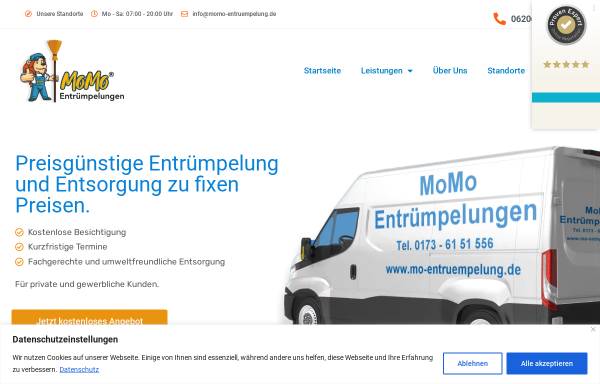 Vorschau von www.momo-entruempelung.de, Momo Entrümpelung