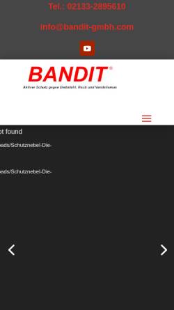 Vorschau der mobilen Webseite www.bandit-gmbh.de, BANDIT GmbH