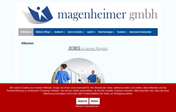 Vorschau von www.magenheimer-gmbh.de, Magenheimer GmbH