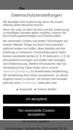 Vorschau der mobilen Webseite thedentalcompany.de, The Dental Company
