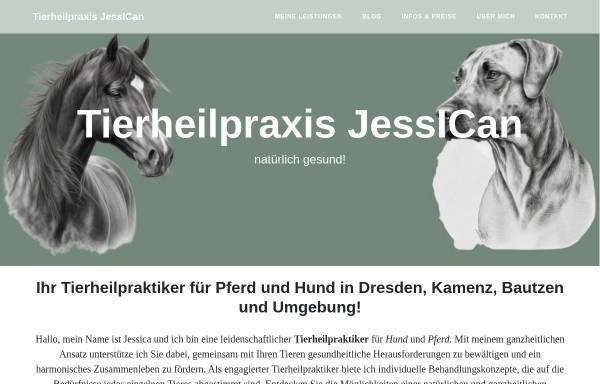 Vorschau von tierheilpraxis-jessican.de, Tierheilpraxis JessICan