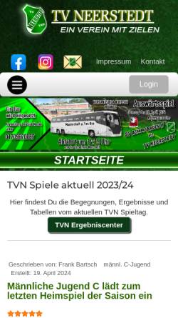 Vorschau der mobilen Webseite www.turnverein-neerstedt.com, Turnverein-Neerstedt
