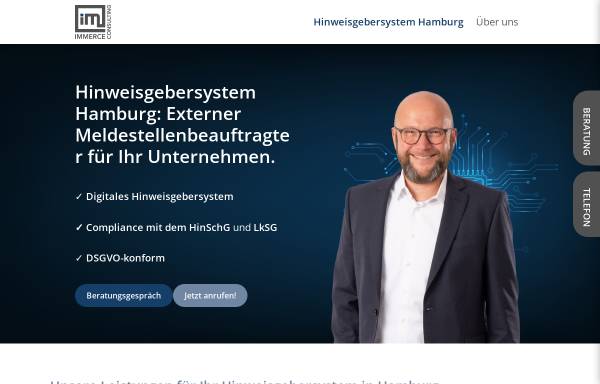 Vorschau von www.hinweisgebersystem-hamburg.de, Hinweisgebersystem Hamburg
