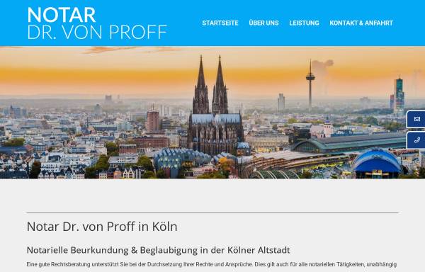 Vorschau von www.notarvonproff.de, Notar von Proff