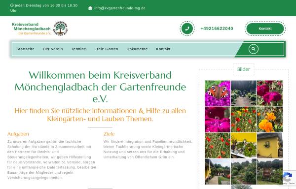 Vorschau von www.kleingaertnerverband-mg.de, Kreisverband Mönchengladbach der Kleingärtner e.V.
