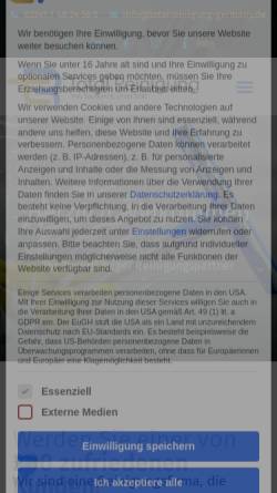 Vorschau der mobilen Webseite www.totalreinigung-germany.de, Total Reinigung