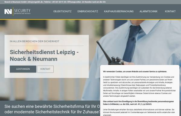 Vorschau von sicherheitsdienstleipzig.de, Noack & Neumann