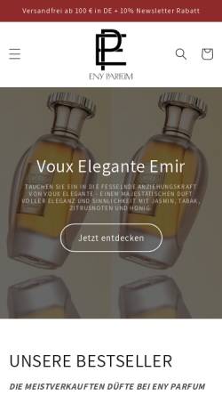 Vorschau der mobilen Webseite enyparfum.com, ENY Parfum
