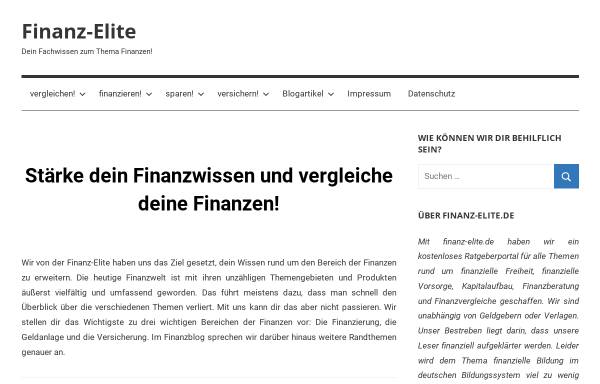 Vorschau von finanz-elite.de, Finanz-Elite