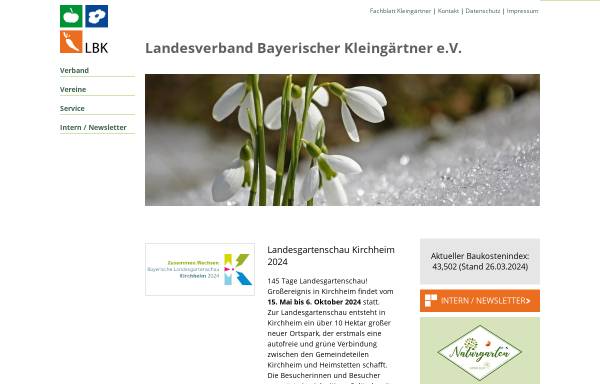Vorschau von www.l-b-k.de, Landesverband bayerischer Kleingärtner e.V.