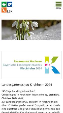 Vorschau der mobilen Webseite www.l-b-k.de, Landesverband bayerischer Kleingärtner e.V.