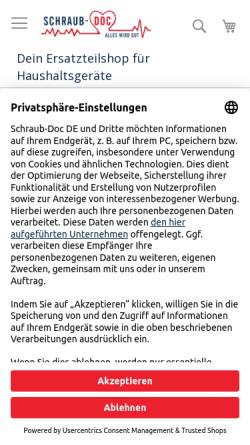 Vorschau der mobilen Webseite schraub-doc.de, diybook KG
