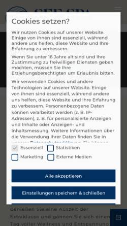 Vorschau der mobilen Webseite www.hoeri-am-bodensee.de, SEE SPA am Bodensee