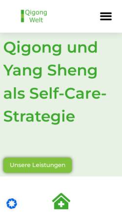 Vorschau der mobilen Webseite qigong-welt.de, Qigong Welt