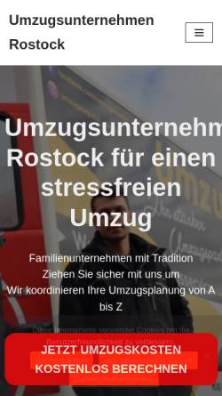 Vorschau der mobilen Webseite rostock-umzugsfirma.de, Umzugsfirma Müller
