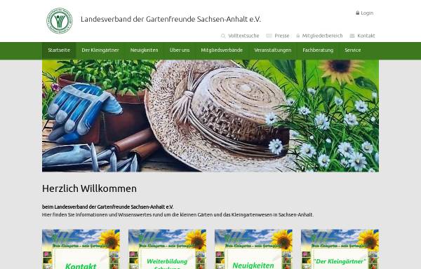 Vorschau von gartenfreunde-sachsen-anhalt.de, Landesverband der Gartenfreunde Sachsen-Anhalt e.V.