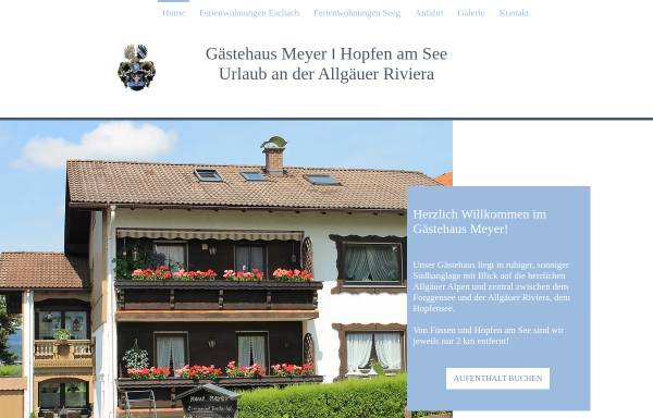 Vorschau von www.gaestehaus-meyer-fewo.de, Gästehaus Meyer