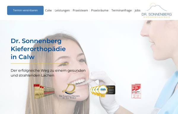 Vorschau von sonnenberg-kfo.com, ZMVZ Dres. Sonnenberg GmbH