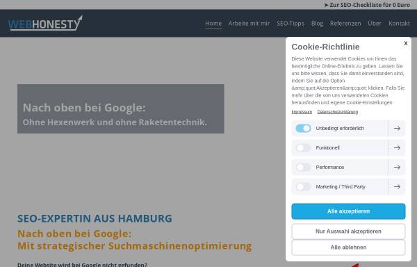 Vorschau von www.webseitenoptimierung-hamburg.de, WebHonesty