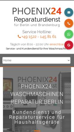 Vorschau der mobilen Webseite phoenix-reparaturdienst.de, Phoenix24