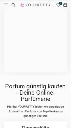 Vorschau der mobilen Webseite youpretty.de, YOUPRETTY