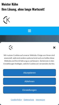 Vorschau der mobilen Webseite elektriker-mtk.de, Sofort-/ Notfall Elektriker Meister Kühn