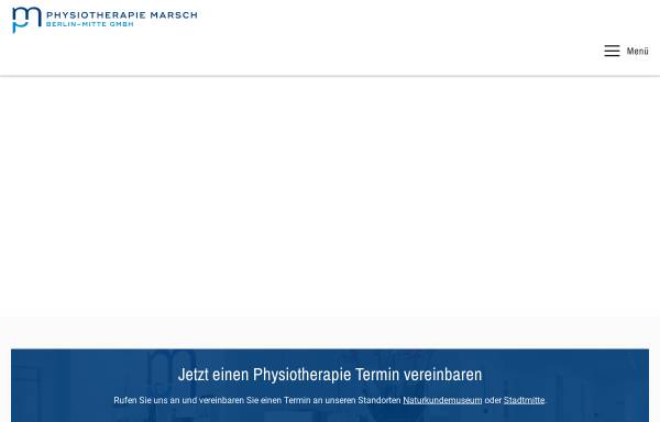 Vorschau von www.physiotherapie-berlinmitte.de, Physiotherapie Marsch Berlin-Mitte GmbH