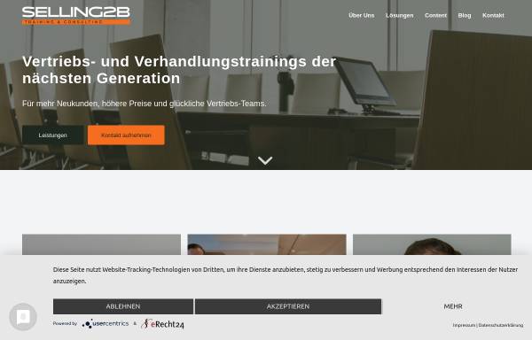 Vorschau von www.selling2b.de, selling2b