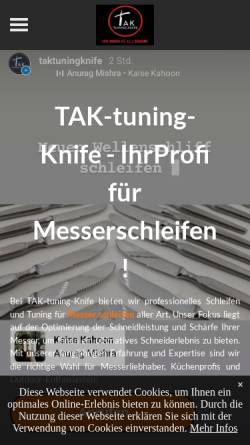 Vorschau der mobilen Webseite www.xn--messer-schrfen-lassen-f2b.de, TAK-tuning-Knife