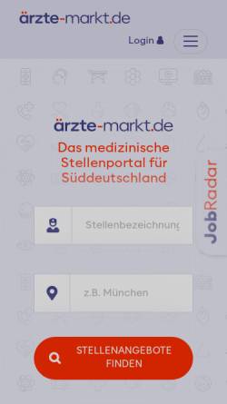 Vorschau der mobilen Webseite www.aerzte-markt.de, ärzte-markt.de