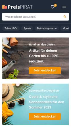 Vorschau der mobilen Webseite www.preispirat.de, PreisPIRAT
