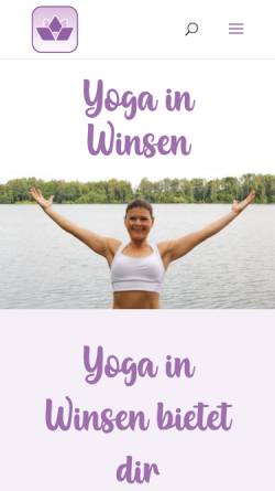 Vorschau der mobilen Webseite www.yoga-in-winsen.de, Diana Rick – Yoga in Winsen
