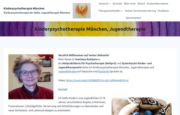 Vorschau von kinder-psychotherapie.online, Kinderpsychotherapie München
