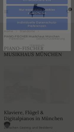 Vorschau der mobilen Webseite www.piano-fischer.de, PIANO-FISCHER