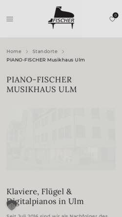 Vorschau der mobilen Webseite www.piano-fischer.de, PIANO-FISCHER