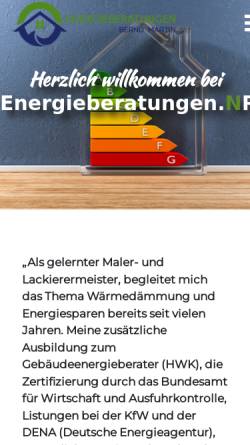 Vorschau der mobilen Webseite energieberatungen.nrw, Energieberatung Bernd Martin