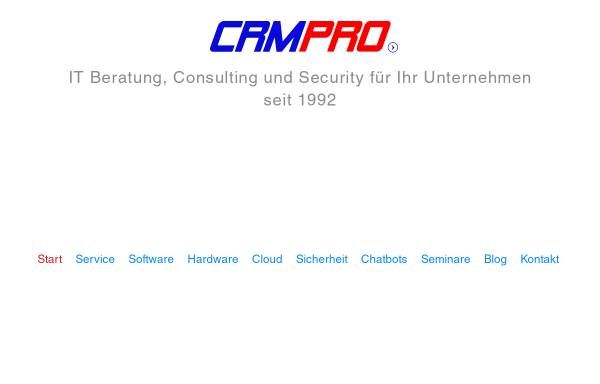 Vorschau von www.crmpro.de, CRMPRO GmbH