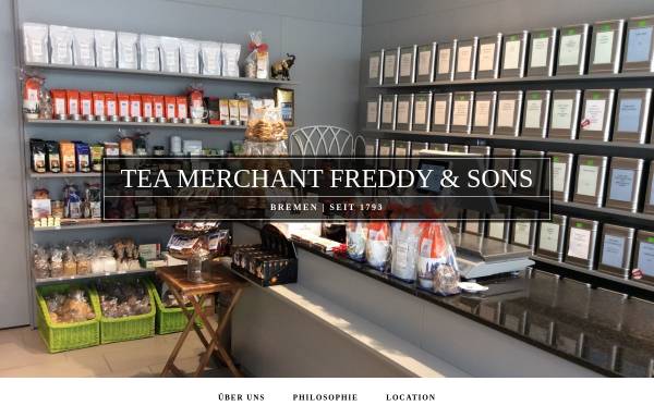 Vorschau von www.freddys-tea.de, Tea Merchant Freddy & Sons