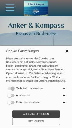 Vorschau der mobilen Webseite www.mz-anker-kompass.de, Praxis Anker & Kompass