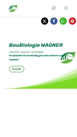 Vorschau der mobilen Webseite baubiologie-wagner.de, BauBiologie Wagner