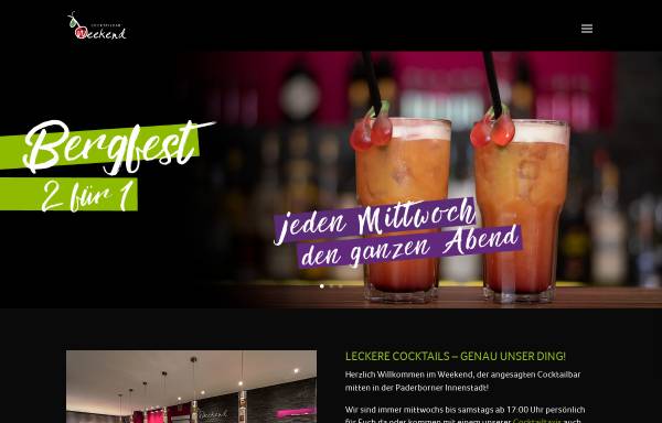 Vorschau von weekendcocktails.de, Weekend Cocktailbar
