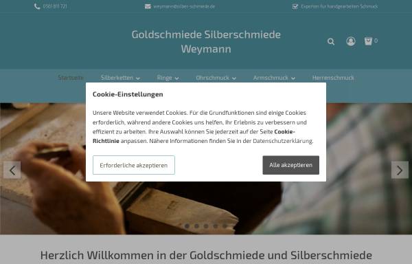 Vorschau von www.silber-schmiede.de, Gold- und Silberschmiede Weymann