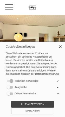 Vorschau der mobilen Webseite www.deichkoje12.de, Deichkoje12