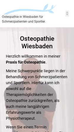 Vorschau der mobilen Webseite osteo-ries.de, Osteo Etienne Ries