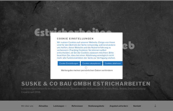 Vorschau von www.estrichbau-suske.de, Suske & Co Bau GmbH Estricharbeiten