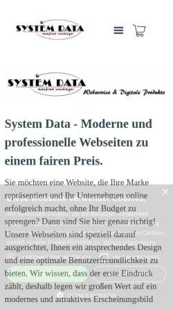 Vorschau der mobilen Webseite system-data.eu, System Data